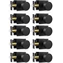 Haidms Black Passage Door Knobs Interior Heavy Duty Zinc-Alloy (10 Pack)