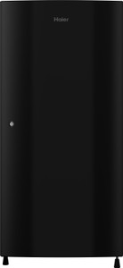haier 195 l direct cool single door 3 star refrigerator black brushline hrd-1953cks-e