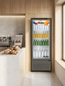 Haier 300 L Single Door Upright Freezer (Grey, HVC-305GT5, Visi Cooler, 5 Star)