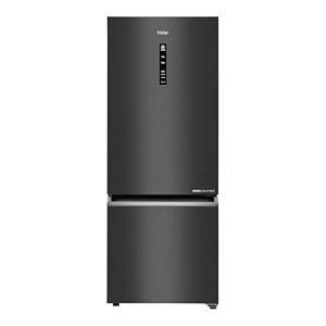 haier 325l 2 star ge black finish bottom mounted frost free refrigerator ref hrb-3752bgb-p
