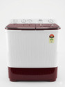 Haier 7 kg Semi Automatic Top Load White, Red (HTW70-1217BR)