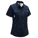 Haimont Women's UPF 50+ Short Sleeve Hiking Button Down Shirt