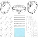 Haiou 114Pcs Ring Size Adjuster for Loose Rings Invisible 3-in-1 Ring Guard