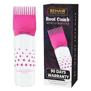 hair applicator bottle for hair dyeing hair oiling pink amp white