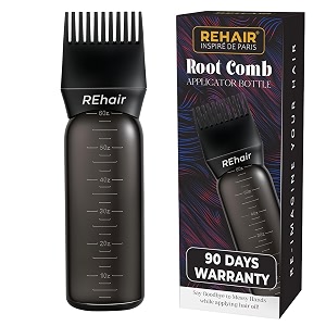 hair applicator bottle for hair dyeing hair oiling full black