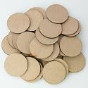 Hair Band Making Materials – Elastic Hair Bands, Lock Connectors &amp; MDF Round Base Discs | DIY Hair Accessories &amp; Complete Making Kit (Multiple Options Available) (50, 1.5 Inch MDF)