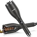 Hair Curling Irons,Automatic Portable Rotating Curling Iron with LCD Display,4Temperature Settings,Timers(12-19s),Auto Shut-Off,Anti-Scald,Anti-Tangle,Lightweight,Fast Heating&amp;Easy Use for Travel