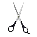Hair Cutting Scissors Professional Stainless Steel for Salon Barber and Home Use for Men and Women Hair Cut Scissors (Black Handle) - 6.5 inch Set of 1