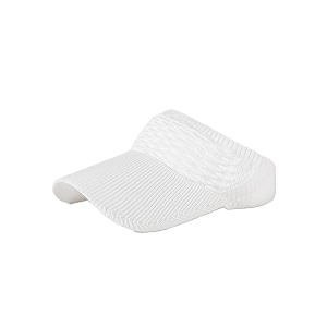 hair drama co ribbed sun shade visor cap for women  wide brim round sun hat for uv protection  summer ribbed beret cap for travelling vacation  visor hat for women amp girls