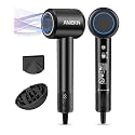 Hair Dryer, High-Speed Ionic Low Noise Blow Dryer with Brushless Motor for Fast Drying, Thermo-Control Quiet Compact Hair Blow Dryer with Magnetic Diffuser for Curly Hair for Home Travel Salon
