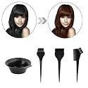 Hair Dye Brush Women Set Plastic Dye Brush and Mixing Bowl Hair Colouring Kit with Hairs Dye Bowl and 3 Brushs