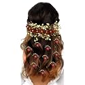 Hair Flare Floral Hair Vein and Hair Pin Set/Bridal Hair Accessories/Hairpin/Side Judapin/Combo Set - 2205/2206, Maroon