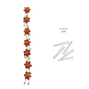 hair flare hair vein small flower hair accessories for women and girls 1718 hairpins orange braids pin