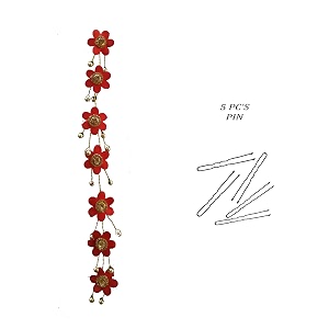 hair flare hair vein small flower hair accessories for women and girls 1718 hairpins red braids pin