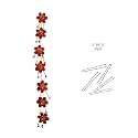 Hair Flare Hair Vein, Small Flower Hair Accessories for Women and Girls, 1718 HairPins, Red Braids Pin
