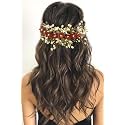 Hair Flare Floral Hair Vein for Women, Artificial Flower Hair Accessories, Hair Pin for Girls - Maroon, 2205