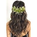 Hair Flare Floral Hair Vein for Women, Artificial Flower Hair Accessories, Hair Pin for Girls - Light Green, 2205