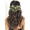 Hair Flare Floral Hair Vein for Women, Artificial Flower Hair Accessories, Hair Pin for Girls - Green, 2205
