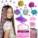 Hair Gems for Girls, Hair Bedazzler Gem Stamper Kit with Hair Glitter Patch