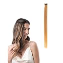 Hair Originals 100% Natural Human Hair Clip In Color Streaks (20 Inches, Single Clip, Golden Blonde)