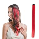 Hair Originals 100% Natural Human Hair Clip In Color Streaks (16 Inches, Single Clip, Mysterious Mocha)
