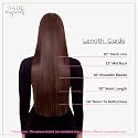 Hair Originals 100% Natural Human Hair Clip In Color Streaks (10 Inches, Pack of two, Natural Black)