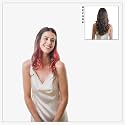 Hair Originals 100% Natural Human Hair Clip In Color Streaks (20 Inches, Single Clip, Neon Pink)