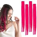 Hair Originals 100% Natural Human Hair Clip In Color Streaks (10 Inches, Pack of four, Golden Blonde)