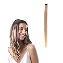 Hair Originals 100% Natural Human Hair Clip In Color Streaks (24 Inches, Single Clip, Naughty Brown)
