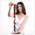 hair originals 100% Original Human Colour Streak Extensions (Rose Red, 12 Inches) Hair Extension