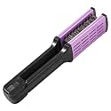 V Shaped Hair Straightening Comb for Travel, Purple Bristle