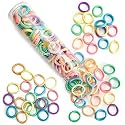 Hair Ties for Women And Kids, 100PCS Seamless Thick Cotton Hair Band, Elastic Baby Hair Ties No Damage Ponytail Holder, Multicolor