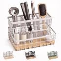 Hair Tool Organizer Countertop, Breathable Metal &amp; Bamboo, Heat-Resistant