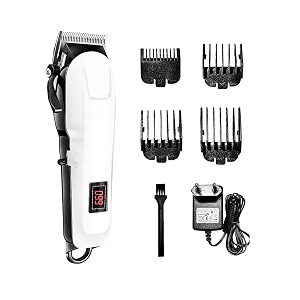 hair trimmer for men hair cutting  rechargeable beard trimmer for man  waterproof shaver with usb charging amp 4 combs for hairs beard and moustaches - cordless hair trimmer