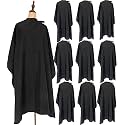 Haircut Cape Black Hair Cutting Salon Barber Capes Waterproof hairdressing for Clients Men Adults (10PCS*Barber Cape)
