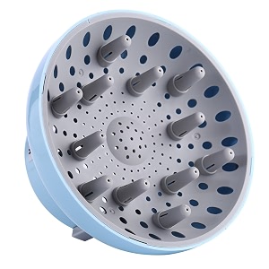 hairizone universal hair diffuser adaptable for blow dryers with d-17-inch to 26-inch for natural curly or wavy hair blue