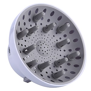 hairizone universal hair diffuser adaptable for blow dryers with d-17-inch to 26-inch for curly or wavy hair white