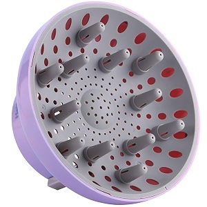 hairizone universal hair diffuser adaptable for blow dryers with d17inch to 26inch cy or wavy lavender
