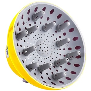 hairizone universal hair diffuser adaptable for blow dryers with d-17- inch to 26-inch for curly or wavy hair lemon