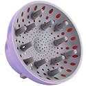 Hairizone Universal Hair Diffuser Adaptable for Blow Dryers with D1.7Inch to 2.6Inch Cy or Wavy Lavender