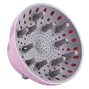 Hairizone Universal Hair Diffuser New Patent Design Adaptable For Various Blow Dryers With D=1. 7"-2. 6" For Curly Or Wavy Hair Styling, Hairiq+ Attachment, Eco-Friendly (Pink), 1200 Watts