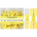 haisstronica 160PCS Heat Shrink Spade Connectors, 12-10 AWG, Male/Female