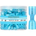 haisstronica 200PCS Heat Shrink Spade Connectors, 16-14 AWG, Female, Blue