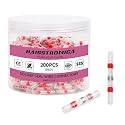 haisstronica 200PCS Solder Seal Wire Connectors, AWG 22-18 Red Sleeves