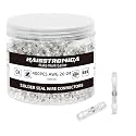 haisstronica 400PCS Solder Seal Wire Connectors, AWG 26-24 White Sleeves