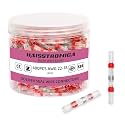 haisstronica 400PCS Solder Seal Wire Connectors, AWG 22-18 Red Sleeves