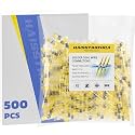 haisstronica 500PCS Solder Seal Wire Connectors, AWG 12-10 Yellow Sleeves