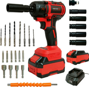 hakimi cordless impact wrench kit brushless 350nm torque 2 battery 25pcs kit cordless impact wrench
