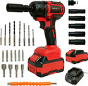 Hakimi CORDLESS IMPACT WRENCH KIT Brushless 350Nm Torque 2 Battery 25pcs kit Cordless Impact Wrench