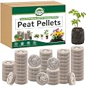 Halatool 100 Pcs 30mm Peat Pellets for Seedlings, Seed Starter Soil